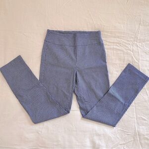 Tribal Pants Straight Leg High Rise Blue White Size 2